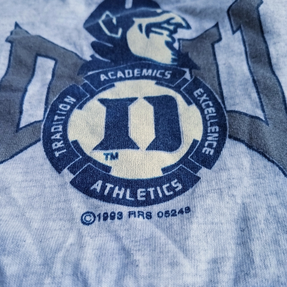 Vintage Duke University Drawstring Grey Blue Shorts Men's Size Large - Picture 2 of 5